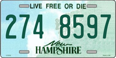 NH license plate 2748597