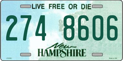 NH license plate 2748606