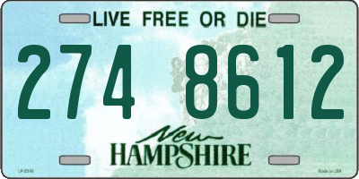 NH license plate 2748612