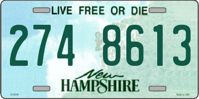 NH license plate 2748613