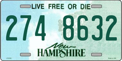NH license plate 2748632
