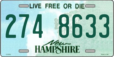 NH license plate 2748633