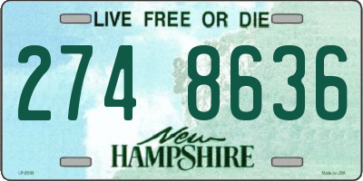 NH license plate 2748636