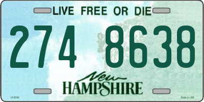 NH license plate 2748638