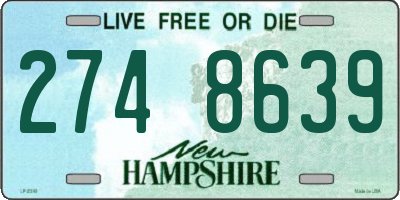 NH license plate 2748639