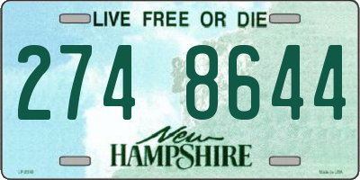 NH license plate 2748644