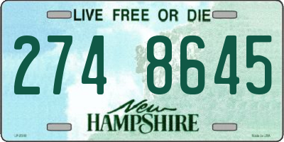 NH license plate 2748645