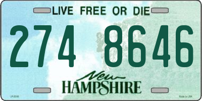 NH license plate 2748646