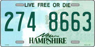 NH license plate 2748663