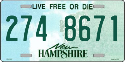 NH license plate 2748671