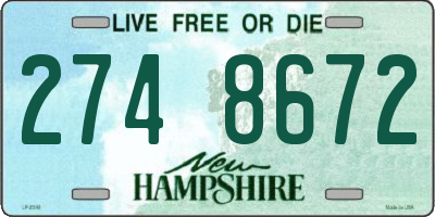NH license plate 2748672