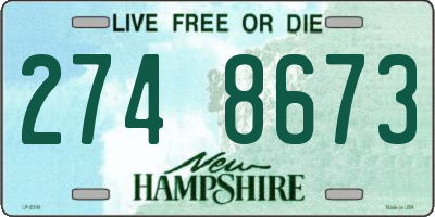 NH license plate 2748673