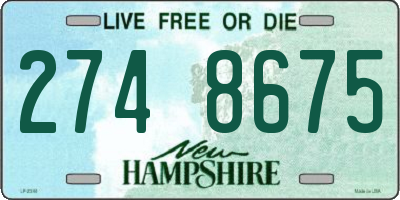 NH license plate 2748675