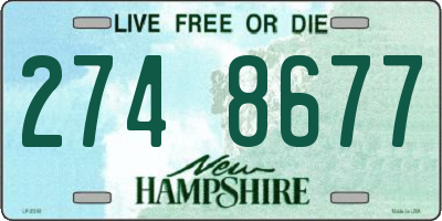 NH license plate 2748677