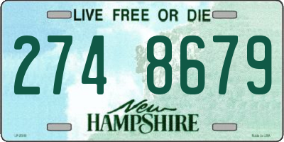 NH license plate 2748679
