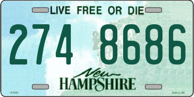 NH license plate 2748686