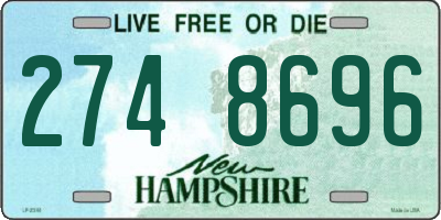NH license plate 2748696