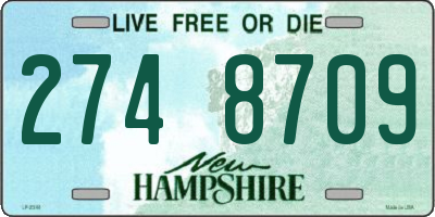 NH license plate 2748709