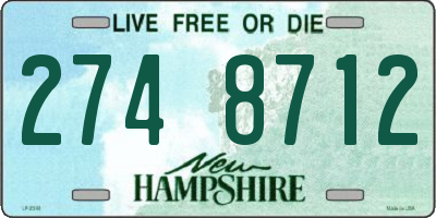 NH license plate 2748712