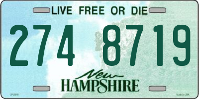 NH license plate 2748719