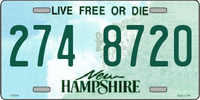 NH license plate 2748720
