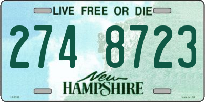 NH license plate 2748723