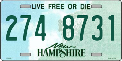 NH license plate 2748731