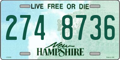 NH license plate 2748736