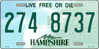 NH license plate 2748737