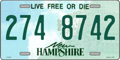 NH license plate 2748742
