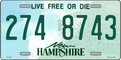 NH license plate 2748743