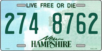 NH license plate 2748762