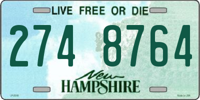 NH license plate 2748764