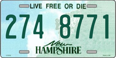 NH license plate 2748771