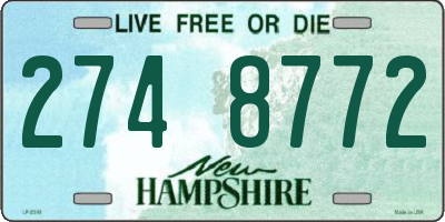 NH license plate 2748772