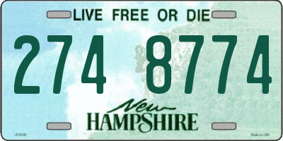 NH license plate 2748774