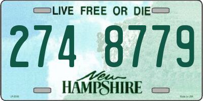NH license plate 2748779