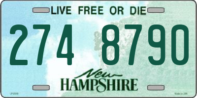 NH license plate 2748790