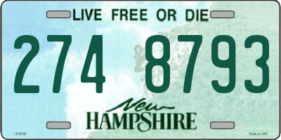NH license plate 2748793
