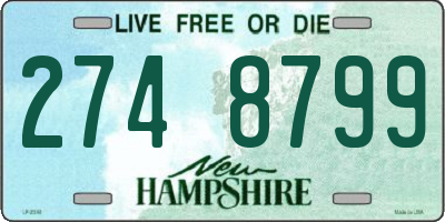 NH license plate 2748799