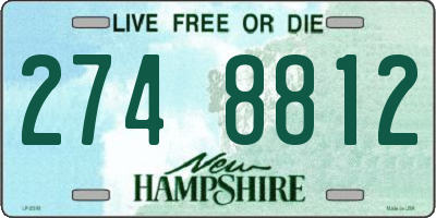 NH license plate 2748812