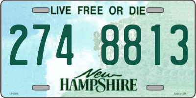 NH license plate 2748813