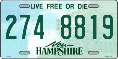 NH license plate 2748819
