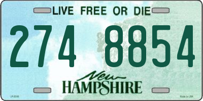 NH license plate 2748854
