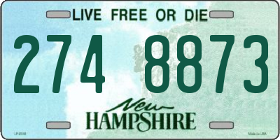 NH license plate 2748873