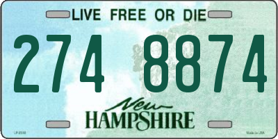 NH license plate 2748874