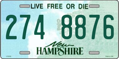 NH license plate 2748876