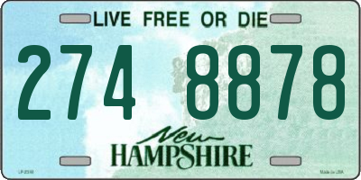 NH license plate 2748878