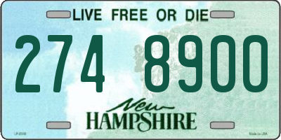 NH license plate 2748900