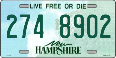 NH license plate 2748902